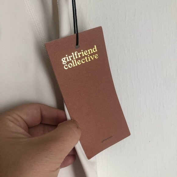 Girlfriend Collective Size XXL Ivory High Rise Compressive Leggings - Picture 5 of 8